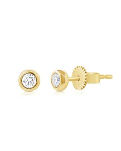 .24CT DIAMOND SOLITAIRE STUD EARRINGS