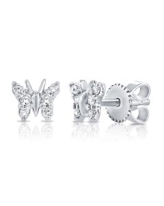 .10CT DIAMOND BUTTERFLY STUD EARRINGS