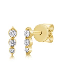 .11CT DIAMOND STUD EARRINGS