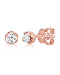.22CT DIAMOND SOLITAIRE STUD EARRINGS