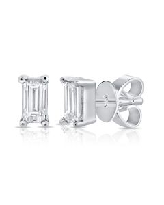 .25CT BAGUETTE DIAMOND SOLITAIRE STUD EARRINGS
