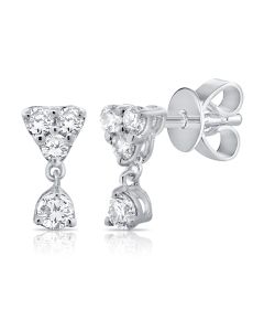 .18CT DIAMOND STUD EARRINGS