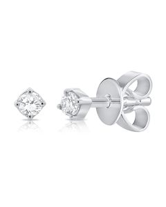 .06CT DIAMOND SOLITAIRE STUD EARRINGS