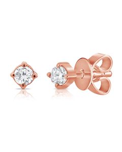 .10CT DIAMOND SOLITAIRE STUD EARRINGS