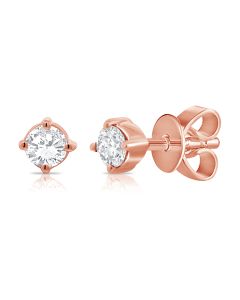 .17CT DIAMOND SOLITAIRE STUD EARRINGS