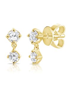 .21CT DIAMOND STUD EARRINGS