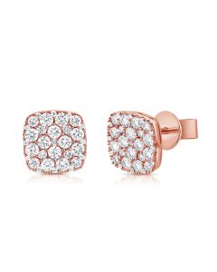 1.53CT DIAMOND SQUARE STUD EARRINGS