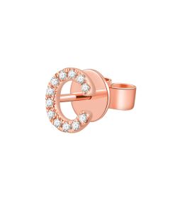 .04CT DIAMOND INITIAL C STUD EARRINGS
