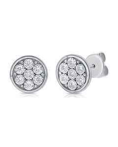 .17CT DIAMOND MIRACLE SETTING STUD EARRINGS