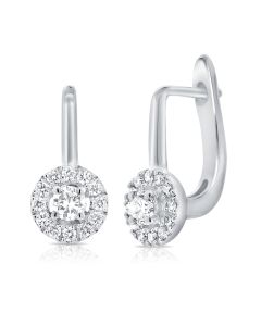 .20CT DIAMOND ILLUSION LEVERBACK EARRINGS