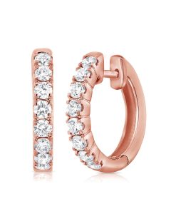 .93CT DIAMOND HUGGIE EARRINGS