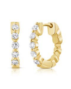 .42CT DIAMOND HUGGIE EARRINGS