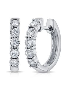 .30CT DIAMOND MIRACLE SETTING HUGGIE EARRINGS