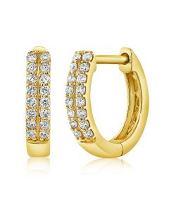 .21CT DIAMOND HUGGIE EARRINGS