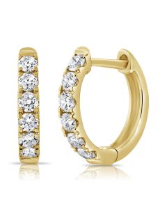 .48CT DIAMOND HUGGIE EARRINGS