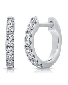 .21CT DIAMOND HUGGIE EARRINGS