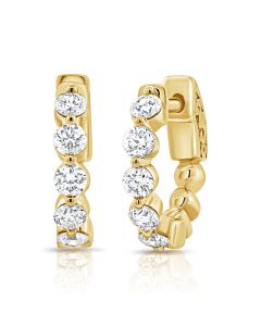 1.00CT DIAMOND HUGGIE EARRINGS