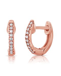 .05CT DIAMOND HUGGIE EARRINGS