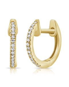 .07CT DIAMOND HUGGIE EARRINGS