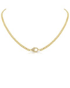 .14CT DIAMOND LOBSTER LOCK LINK NECKLACE