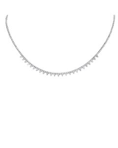 .94CT DIAMOND STATION NECKLACE