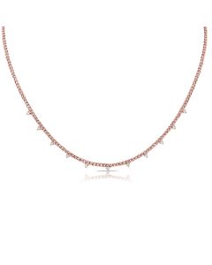 .47CT DIAMOND LINK STATION NECKLACE