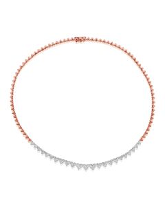 1.95CT DIAMOND HEART TENNIS NECKLACE