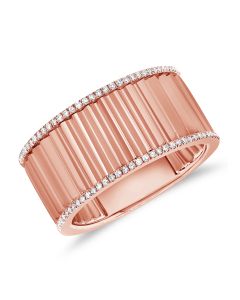 .15CT DIAMOND FLUTED RING