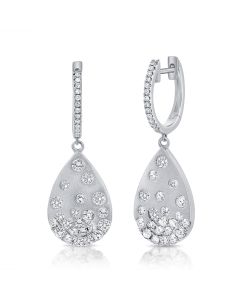 .87CT DIAMOND CONFETTI DROP EARRINGS