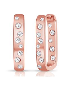 .68CT DIAMOND CONFETTI HOOP EARRINGS