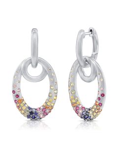 1.72CT RAINBOW COLOR CONFETTI DROP EARRINGS