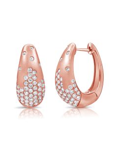 1.48CT DIAMOND CONFETTI HUGGIE EARRINGS