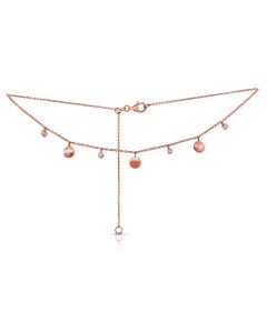 .08CT DIAMOND CIRCLE CHOKER NECKLACE