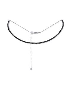 3.60CT BLACK DIAMOND CHOKER NECKLACE