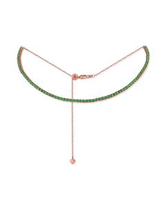 3.90CT EMERALD CHOKER NECKLACE