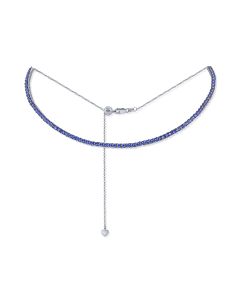 3.90CT SAPPHIRE CHOKER NECKLACE