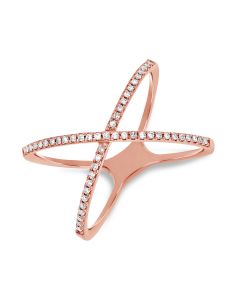 .16CT DIAMOND CROSSOVER RING