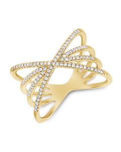 .30CT DIAMOND CROSSOVER RING