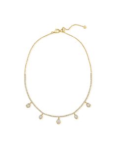 3.05CT BAGUETTES AND DIAMOND CHOKER NECKLACE