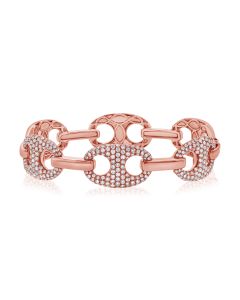 2.82CT DIAMOND MARINER LINK BANGLE