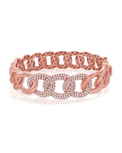 2.24CT DIAMOND LINK BANGLE