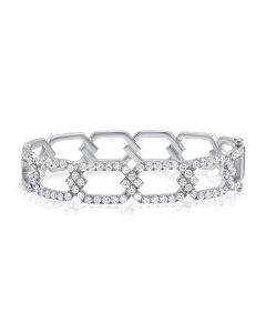 3.97CT DIAMOND LINK BANGLE