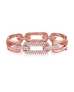 1.76CT DIAMOND PAPERCLIP BANGLE