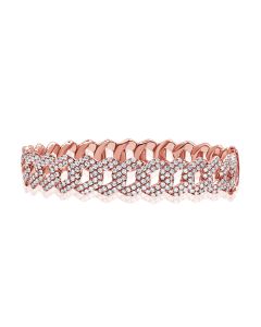 3.42CT DIAMOND LINK BANGLE
