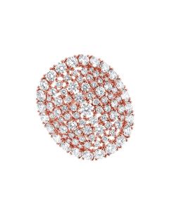 3.70CT DIAMOND OVAL COCKTAIL RING