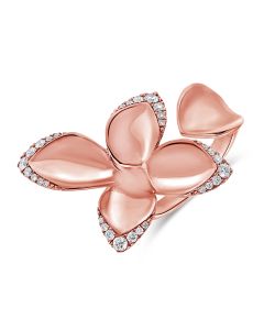 0.40CT DIAMOND LEAF RING