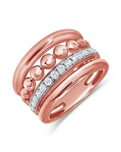 0.44CT DIAMOND COCKTAIL BALL RING