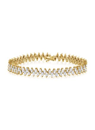 2.98CT MARQUISE SHAPE DIAMOND TENNIS BRACELET