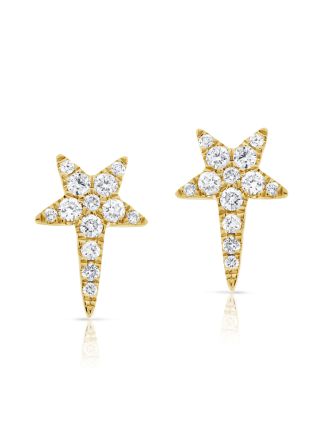 0.21CT DIAMOND STAR STUD EARRINGS