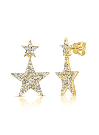 .48CT DIAMOND STAR DROP EARRINGS